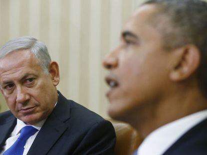 Netanyahu e Obama na Casa Blanca em 2013.