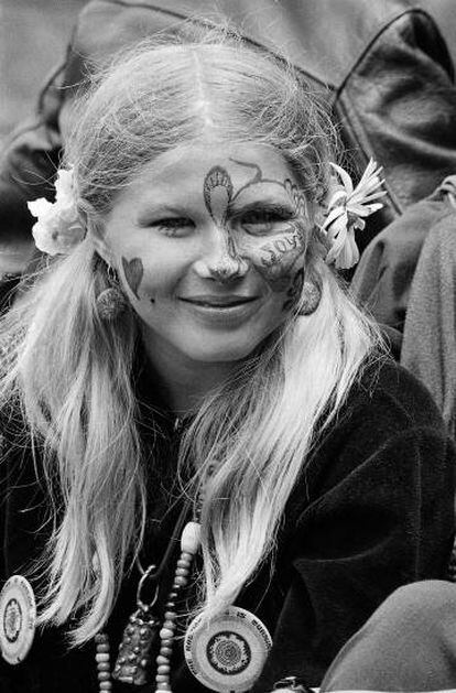 A jovem Judy Smith, no parque Golden Gate, em San Francisco, em 21 de junho de 1967.