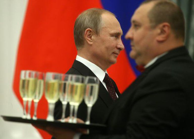 Vladimir Putin, durante uma recepção no Kremlin.