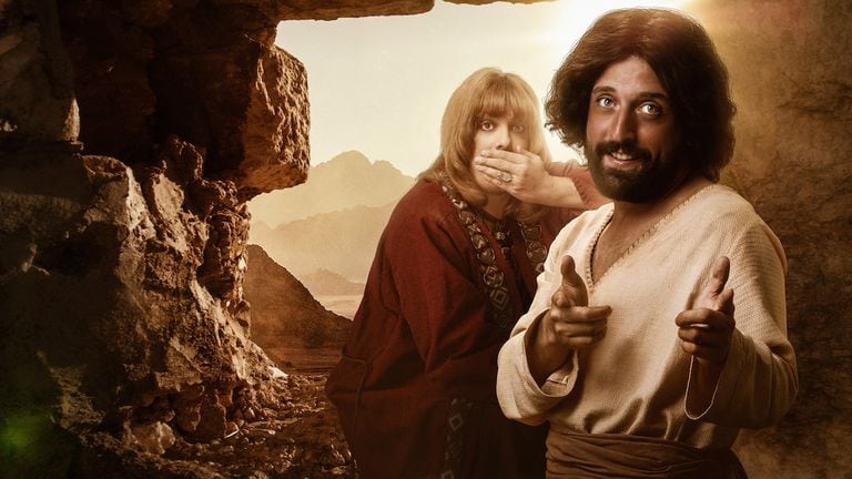 Porchat e Duvivier no especial do Porta dos Fundos para a Netflix.