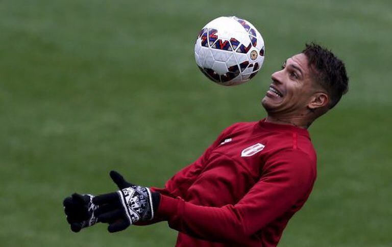 Guerreiro, durante um treino.