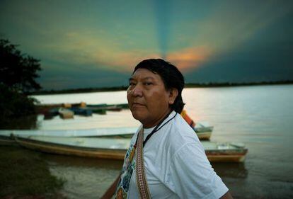 Davi Kopenawa Yanomami, em Roraima.