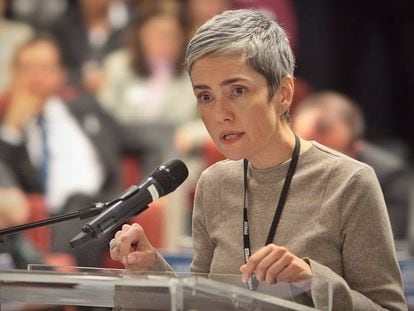 Debora Diniz em audiência pública sobre a descriminalização do aborto em 2018.