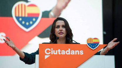 Ines Arrimadas, líder do Ciudadanos na Catalunha