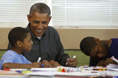 Obama visita um centro infantil em Washington na segunda.