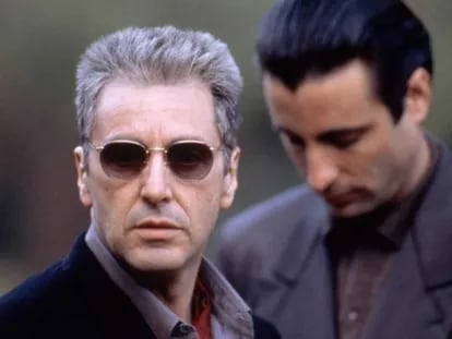 Al Pacino e Andy García em 'O poderoso chefão 3'. Em vídeo, trailer da nova versão, intitulada ‘O poderoso chefão. Desfecho: a morte de Michael Corleone’.