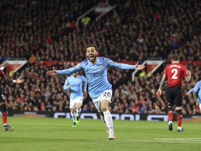 Bernardo Silva marcou o primeiro gol da vitória do Manchester City.