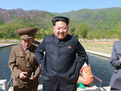 Kim Jong-Un, em uma imagem difundida por jornal norte-coreano.