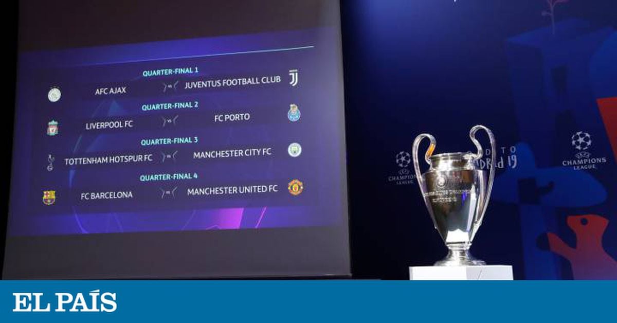 Definidos os confrontos das quartas de final da Champions League