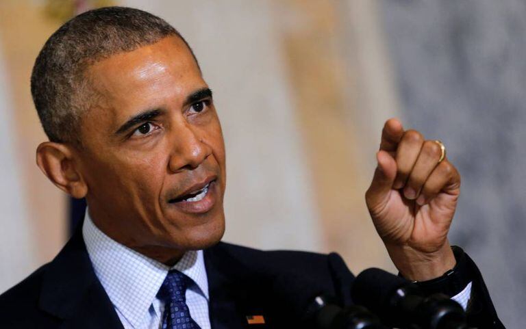 Obama durante seu discurso em Washington.