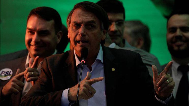 Jair Bolsonaro, no dia 22, no Rio.