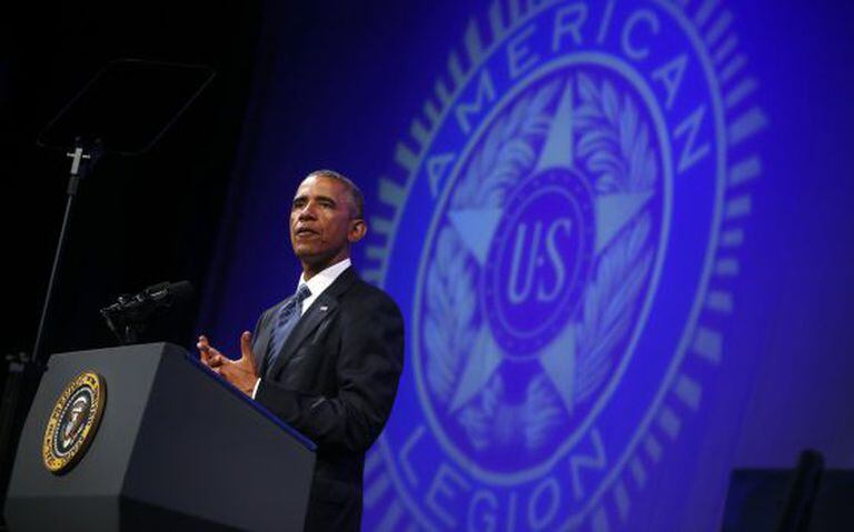 O presidente Obama, durante uma intervenção nesta terça-feira.