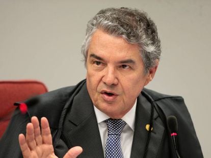 O ministro Marco Aurélio Mello, cuja decisão de mandar soltar condenados em segunda instância pode beneficiar o ex-presidente Lula, preso desde abril.