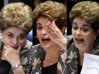 Dilma Rousseff no Senado.