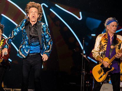 Um momento do concerto dos Rolling Stones na passada quarta-feira 24 de fevereiro em Sao Paulo, no Brasil.