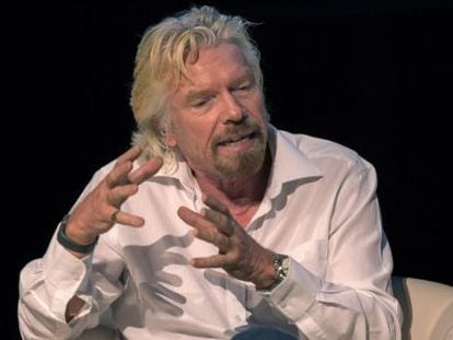 O presidente do grupo empresarial Virgin, Richard Branson.