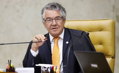 O ministro Marco Aurélio votou contra a prisão em segunda instância, na sessão desta quarta-feira no STF.