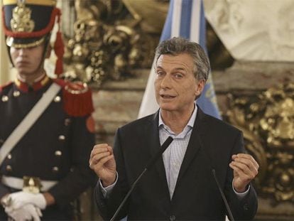 O presidente da Argentina, Mauricio Macri