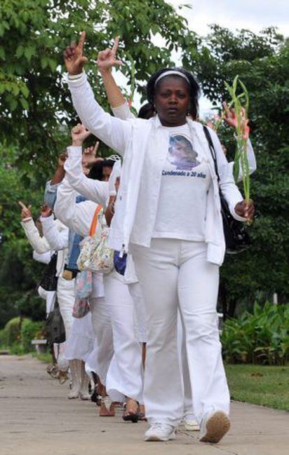 Berta Soler, líder das Damas de Branco, em 2010.