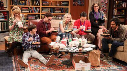 Cena do último capítulo de 'The Big Bang Theory'.