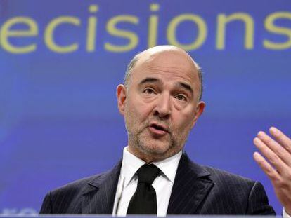 O comissário de Economia da UE, Pierre Moscovici.