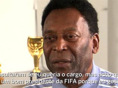 Pelé não quer ser presidente da FIFA