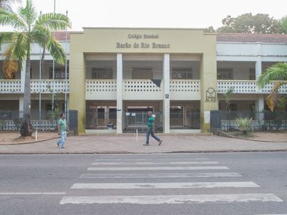Colégio Estadual Rio Branco, onde Marina deu aula de História.