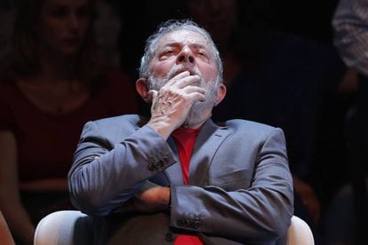 O ex-presidente Lula, em um evento no Rio às vésperas de sua prisão, em 2 de abril deste ano.