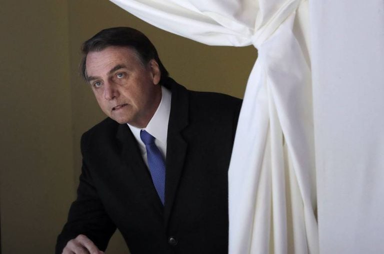Presidente Jair Bolsonaro, em agenda presidencal em Davos, dias antes da cirurgia