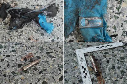 Fotografias com vestígios da bomba publicadas pelo ‘The New York Times’.