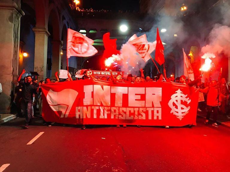 Torcida antifascista do Internacional de Porto Alegre.