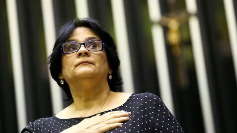 A ministra da Mulher, Família e Direitos Humanos, Damares Alves.