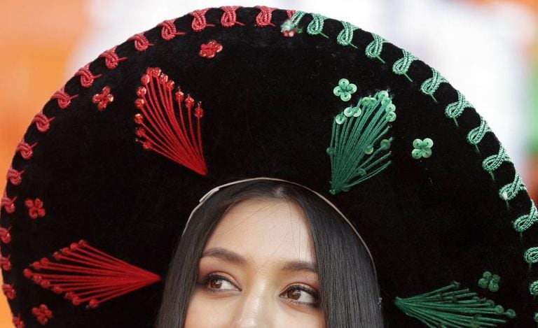 Torcedora mexicana na Copa da Rússia.