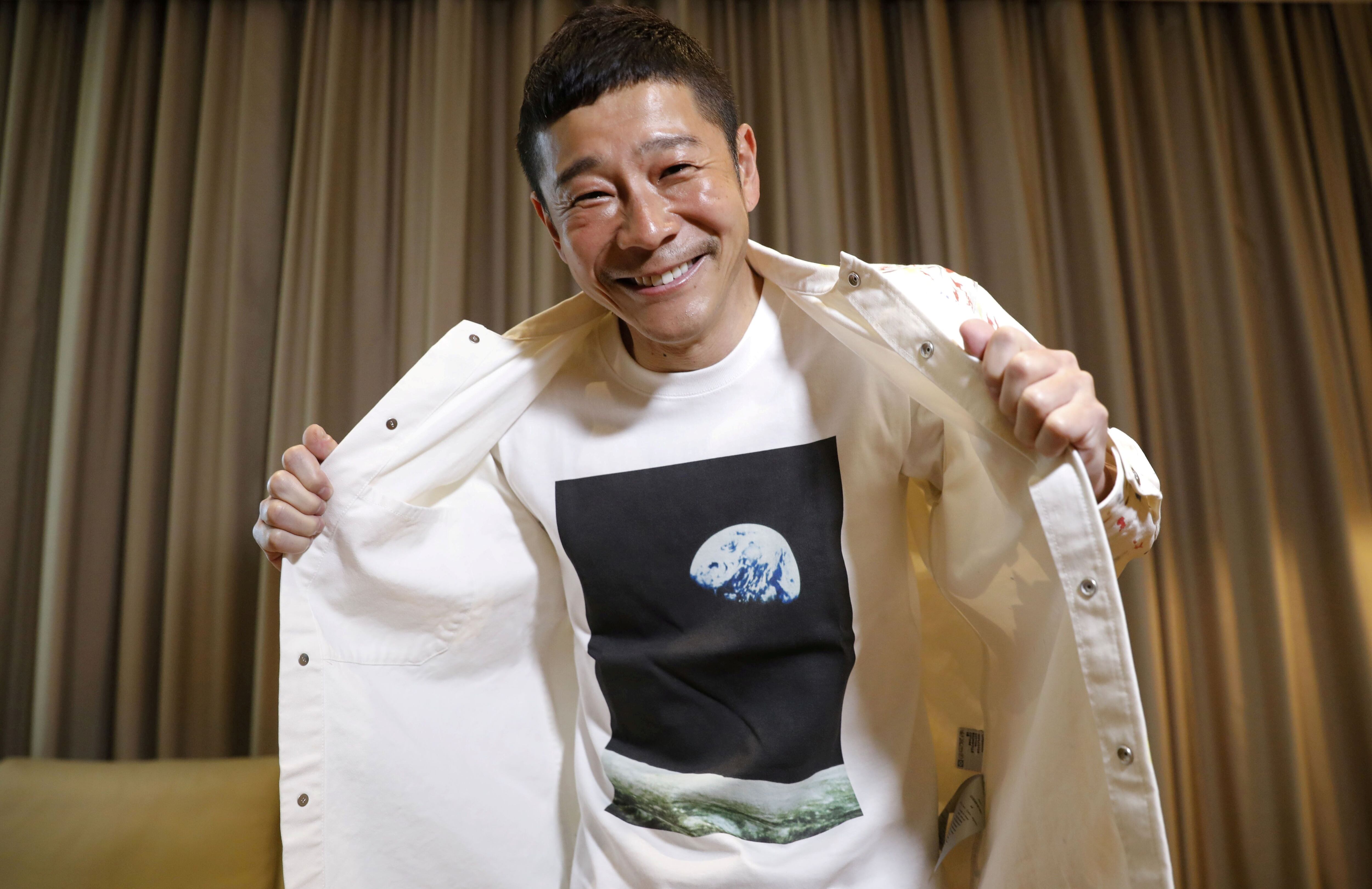 O multimilionário japonês Yusaku Maezawa, em uma imagem de março deste ano. 