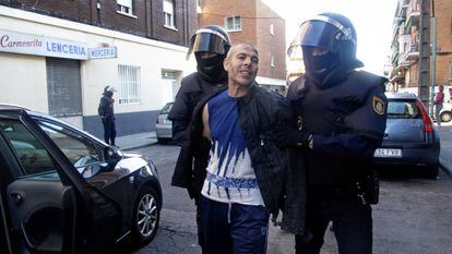 Lahcen Ikasrrien, no momento da sua prisão em 2014, em Madri.
