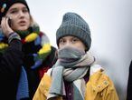 Swedish environmental activist Greta Thunberg attends a climate strike of the "Fridays For Future" movement outside the Swedish parliament Riksdagen in Stockholm, December 20, 2019. TT News Agency/Pontus Lundahl via REUTERS      ATTENTION EDITORS - THIS IMAGE WAS PROVIDED BY A THIRD PARTY. SWEDEN OUT.
