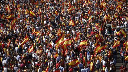 Manifestação em prol da unidade da Espanha