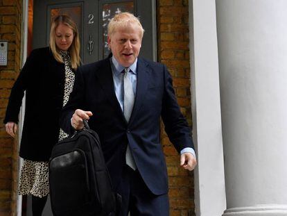 Boris Johnson nesta quarta-feira, em Londres.