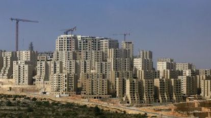 A cidade de Rawabi, ao norte de Ramallah, em abril.
