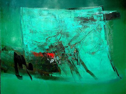 'Verde', de Tikashi Fukushima. O trabalho do pintor se caracteriza por pinceladas enérgicas, texturas multi-cores e tonalidades brilhantes.