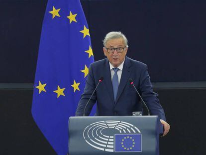 Presidente da Comissão Europeia, Jean-Claude Juncker, em discurso sobre o estado da União.