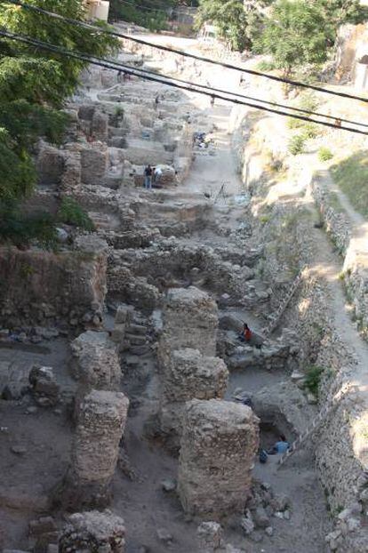 Escavações em Sidón (Líbano).