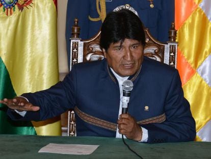 O presidente Evo Morales, nesta terça-feira.