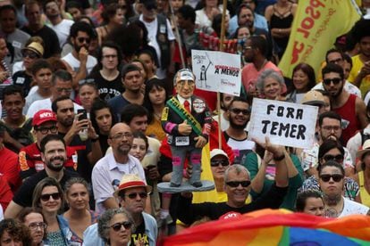 Manifestação no Rio de Janeiro, no último domingo.