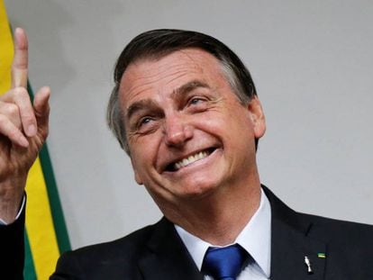 Bolsonaro, no dia 10 de julho em Brasília. 