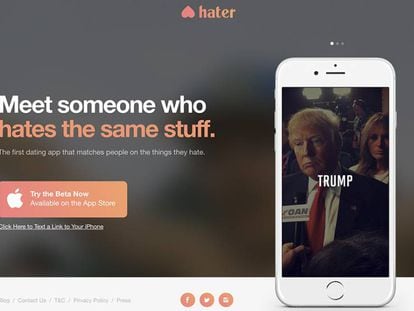 Selecionar o que você detesta é o mais divertido do Hater, o ‘Tinder do ódio’