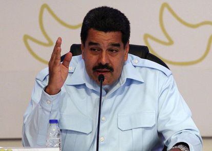 O presidente da Venezuela, Nicol&aacute;s Maduro.