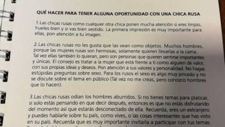 O polêmico manual distribuído pela AFA