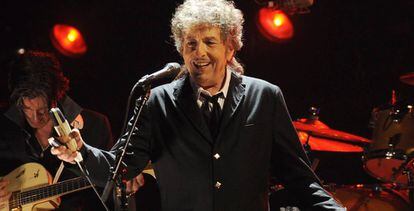 Bob Dylan, durante um show em Los Angeles.