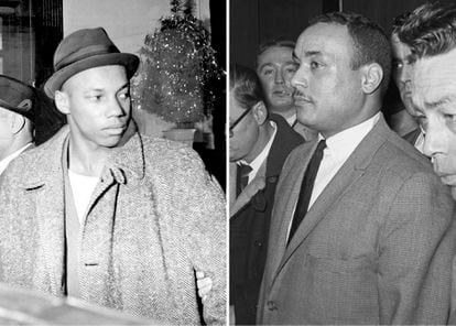 Norman 3X Butler e Thomas 15X Johnson, dois dos condenados pelo assassinato de Malcolm X.